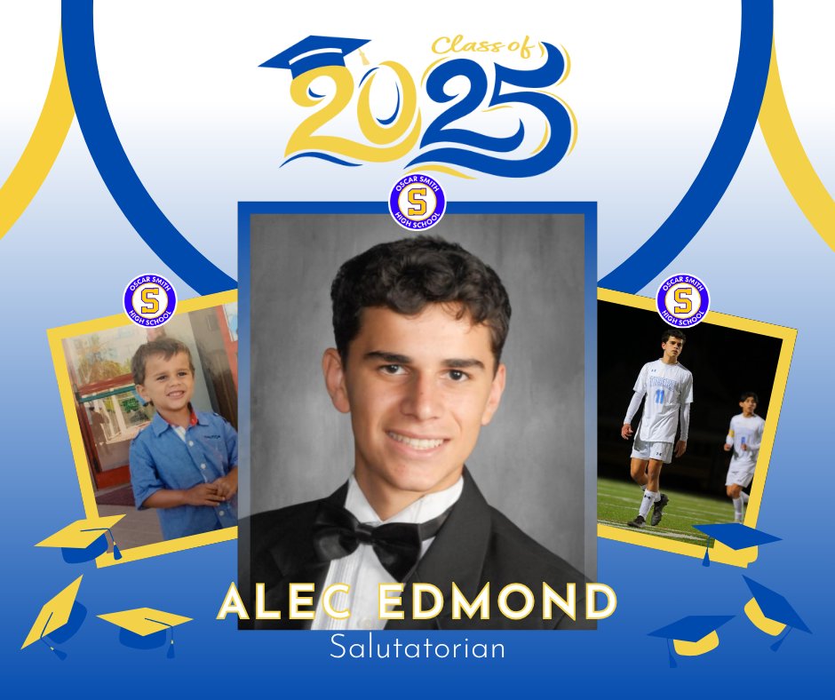 🎓 Senior Spotlight 🎓

💙🐯💛 ALEC EDMOND is Oscar Smith High School’s 2025 Salutatorian.

He will attend the University of Virginia.

#Classof2025! 🎓 #CPSCelebrates