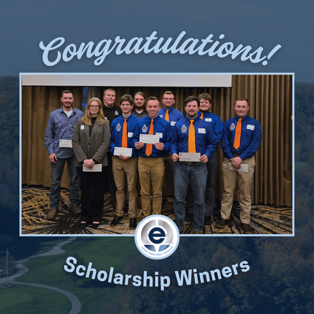 FEF_INC's tweet image. 🎉 Congratulations to the scholarship winners recognized at the AFS Northeastern Wisconsin Chapter April Meeting / Student Night! 👏🎓
#weareFEF #AFS #AFSNortheasternWI #ScholarshipWinners #StudentNight #Metalcasting #Foundry