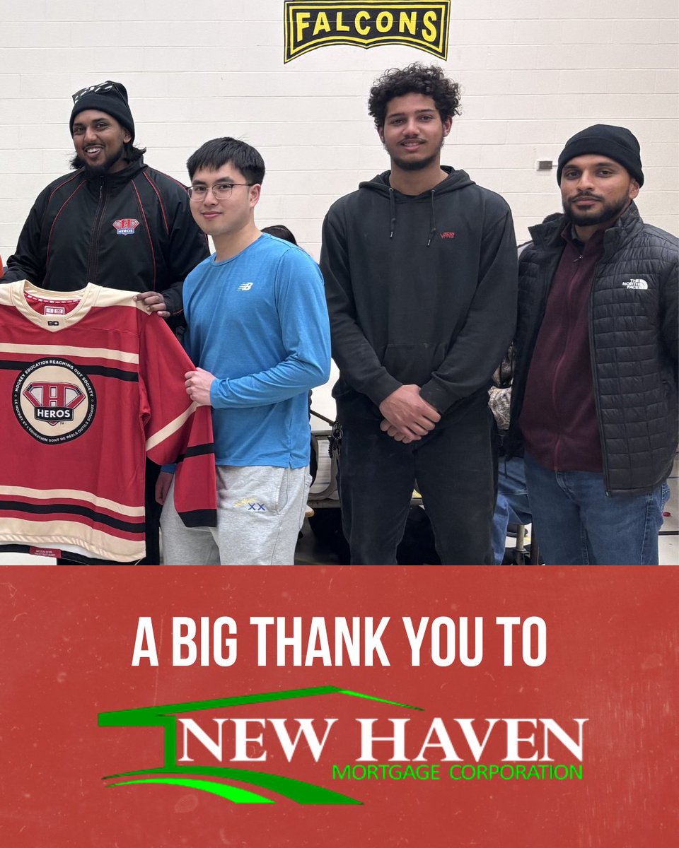 A huge thank you to our friends at New Haven Mortgage for their continued support of HEROS beyond the rink.

We’re so grateful for your partnership 🫶