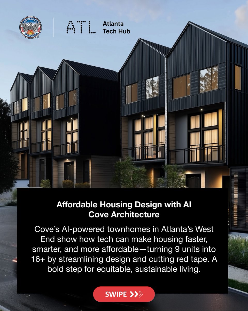 CityofAtlanta's tweet image. Last week was full of tech—and this is just a glimpse. From student entrepreneurs in A.C.E.S. to AI-designed housing in the West End, Atlanta is fast-tracking innovation. This is innovation for impact. This is Atlanta.
#MovingAtlantaForward #TechInATL