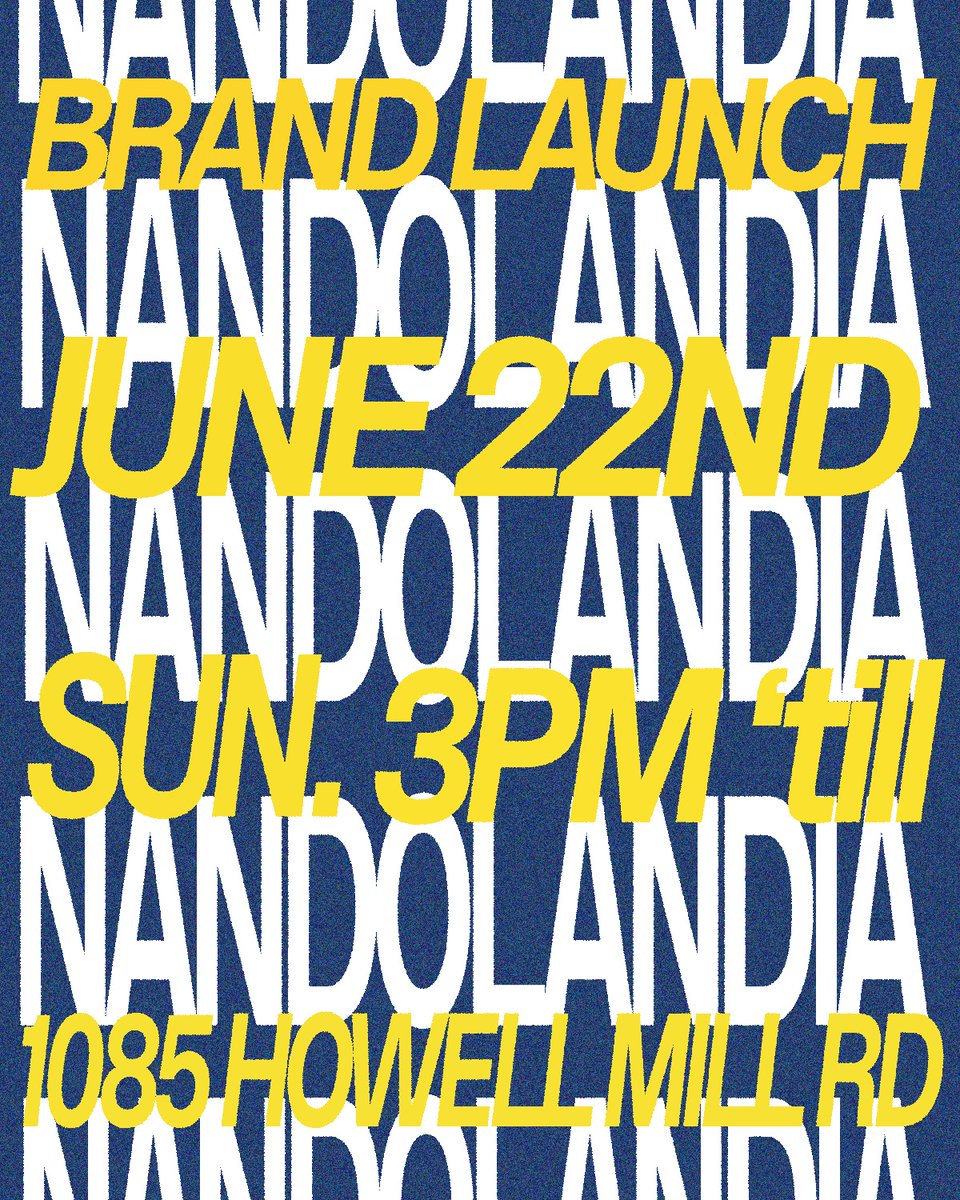 🚧 SIDEWALK SUNDAY: NANDOLANDIA 🚧

✨ ft:
🌭 Grill master hot dogs by The Hungry Girls 
🎶 Sounds by Krutik &amp; Bruja
🖨️ Live  printing &amp; DIY customization
🏃‍♂️ NANDOLANDIA brand launch @ 3PM
⚽ residency all weekend @saturdaysfootball
It’s a celebration