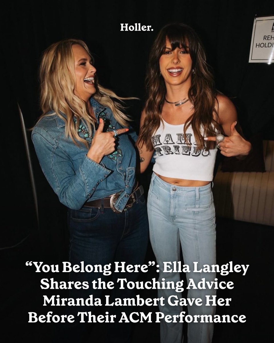 Holler (@hollercountry) on Twitter photo .<a href="/ellalangleymsic/">Ella Langley</a> has delved into her friendship with <a href="/mirandalambert/">Miranda Lambert</a> during a new interview with the <a href="/bigdandbubba/">Big D and Bubba</a> Radio Show. 😊
Find Out More: holler.country/news/breaking/… .<a href="/ellalangleymsic/">Ella Langley</a> has delved into her friendship with <a href="/mirandalambert/">Miranda Lambert</a> during a new interview with the <a href="/bigdandbubba/">Big D and Bubba</a> Radio Show. 😊
Find Out More: holler.country/news/breaking/…