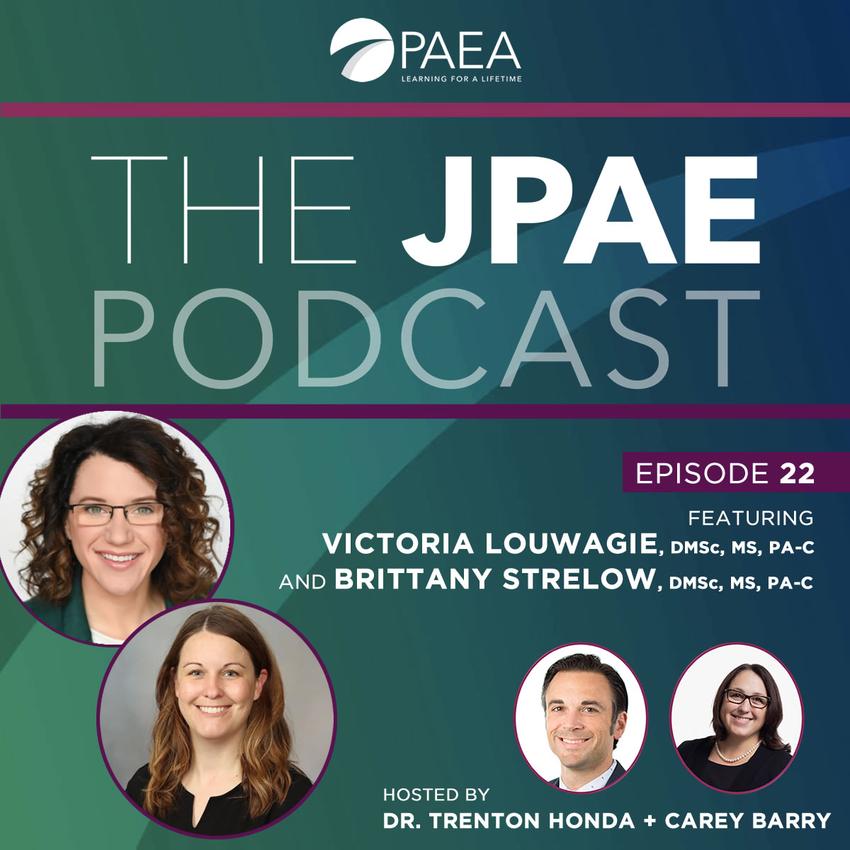 In this episode, hosts Trenton Honda, PhD, MMS, PA-C, and Carey Barry, MHS, PA-C, explore the vital role of mentorship in PA education with guests Victoria Louwagie, DMSc, MS, PA-C, and Brittany Strelow, DMSc, MS, PA-C.

Listen &amp; subscribe: ow.ly/LRNp50WaPbp