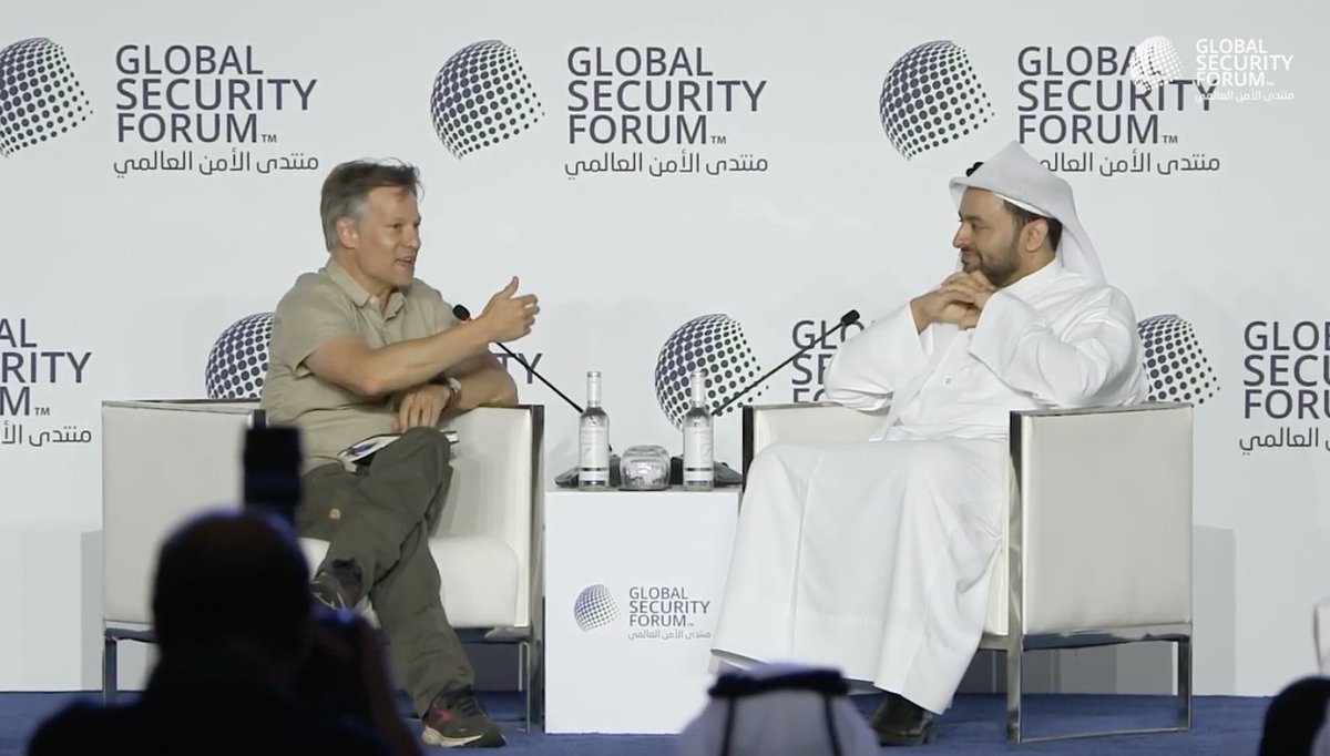 GSECForum's tweet image. 🎥 At #GSF2025 | A High-Level Fireside Chat with H.E. Dr. Mohammed bin Abdulaziz Al-Khulaifi, Minister of State, State of Qatar. Moderated by @RichardEngel, News Chief Foreign Correspondent for @NBC.
Watch the full chat: youtube.com/watch?v=nr7jWH…