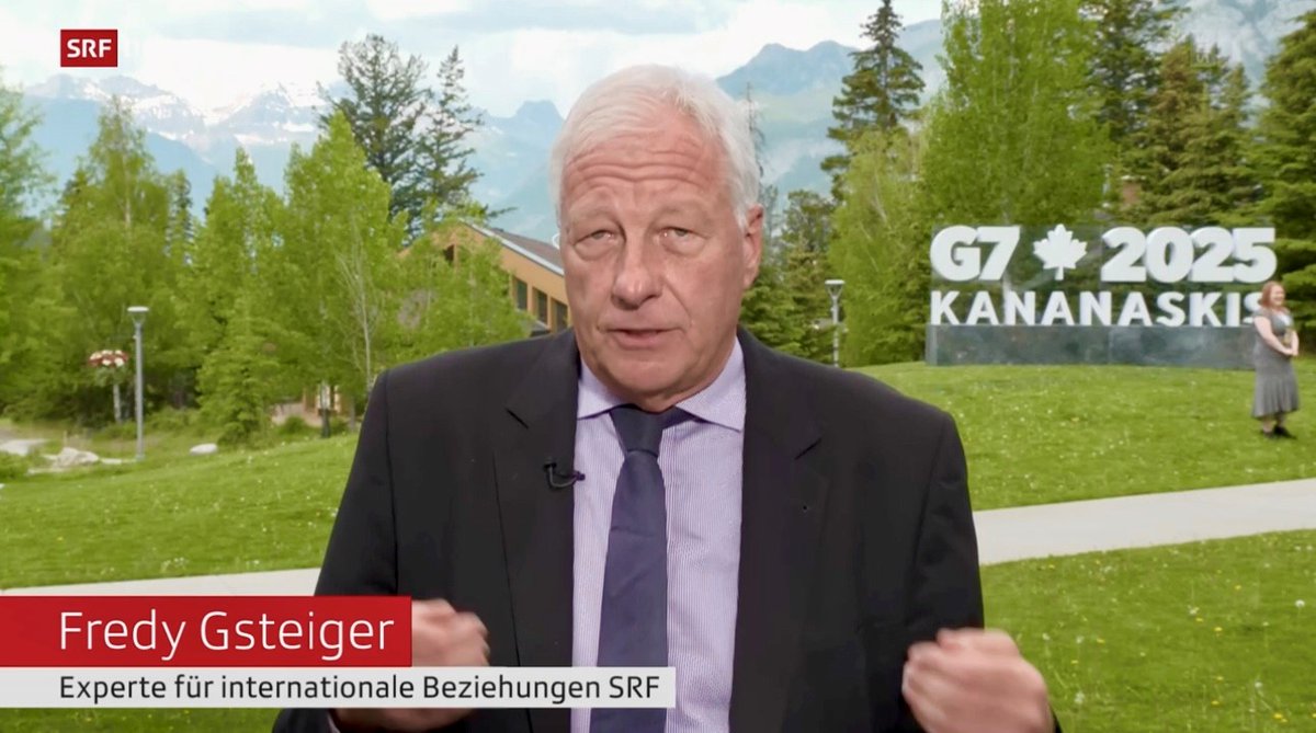 G7 leaders try to salvage their summit after Trump’s early exit effectively makes it the ‘G6'.
Fredy Gsteiger is in Banff in Canada, reporting live for <a href="/srfnews/">SRF News</a>