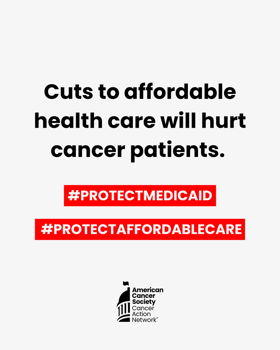 Cancer patients and their families need access to quality, affordable cancer care to survive. Any cuts to affordable health care could jeopardize their chances of survival. <a href="/SenThomTillis/">Senator Thom Tillis</a>, please vote NO. #ProtectAffordableCare #ProtectMedicaid