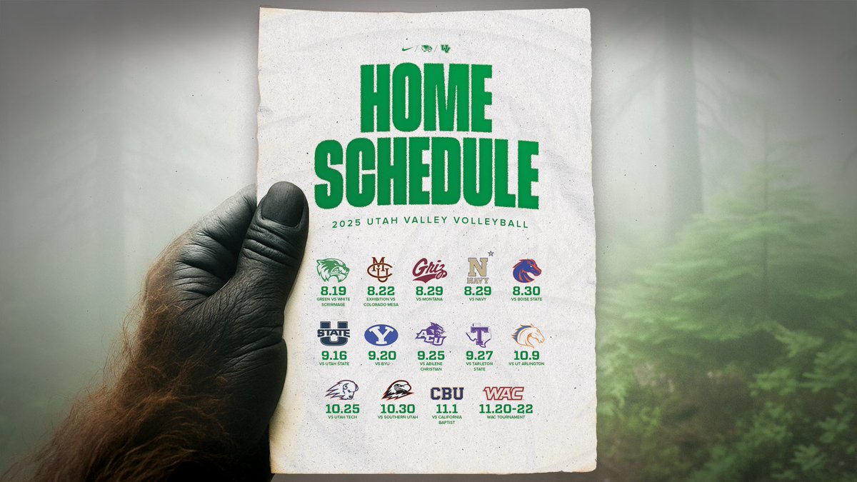 UVUwvb's tweet image. 𝗕𝗜𝗚𝗙𝗢𝗢𝗧 𝗔𝗡𝗡𝗢𝗨𝗡𝗖𝗘𝗦 𝗢𝗨𝗥 𝟮𝟬𝟮𝟱 𝗛𝗢𝗠𝗘 𝗦𝗖𝗛𝗘𝗗𝗨𝗟𝗘
#GoUVU | #ValleyForged