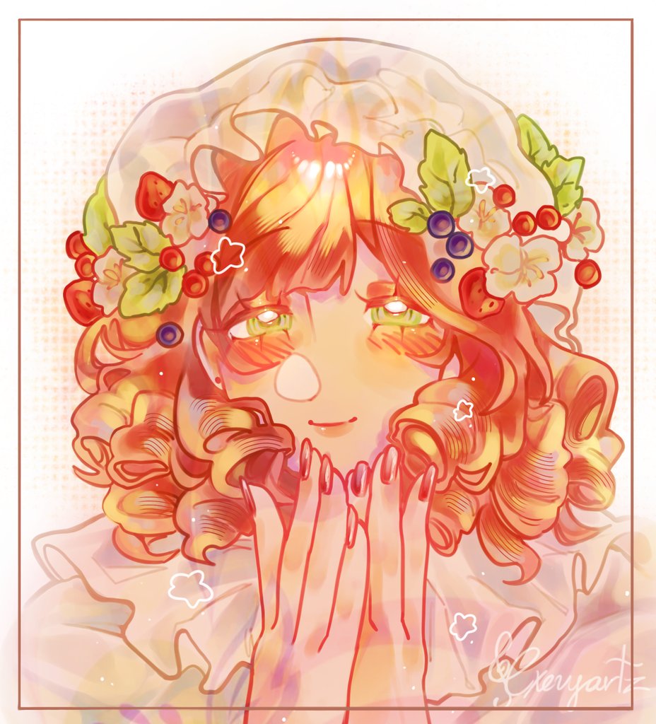 exevyartz's tweet image. oc !!! my cutie 🍓☘️