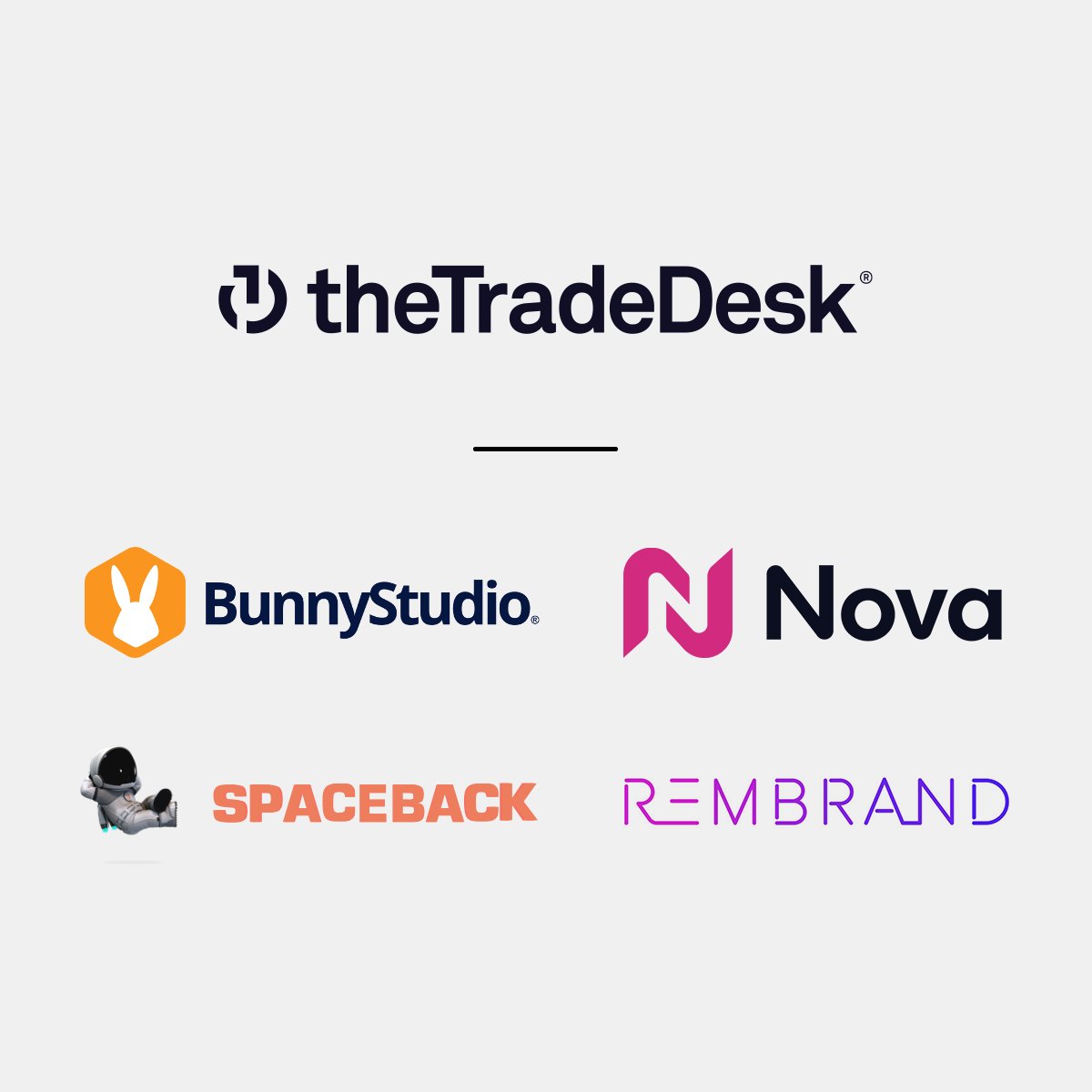 The Trade Desk (@thetradedesk) on Twitter photo In today's news: <a href="/GetRembrand/">Rembrand</a> has joined our existing partnerships with innovators such as <a href="/BunnyStudio/">BunnyStudio</a>, Nova, & <a href="/Spaceback/">Spaceback Social Display</a> as part of our creative marketplace within Kokai to help advertisers unlock creative agility: bit.ly/3SYJyB4 In today's news: <a href="/GetRembrand/">Rembrand</a> has joined our existing partnerships with innovators such as <a href="/BunnyStudio/">BunnyStudio</a>, Nova, & <a href="/Spaceback/">Spaceback Social Display</a> as part of our creative marketplace within Kokai to help advertisers unlock creative agility: bit.ly/3SYJyB4