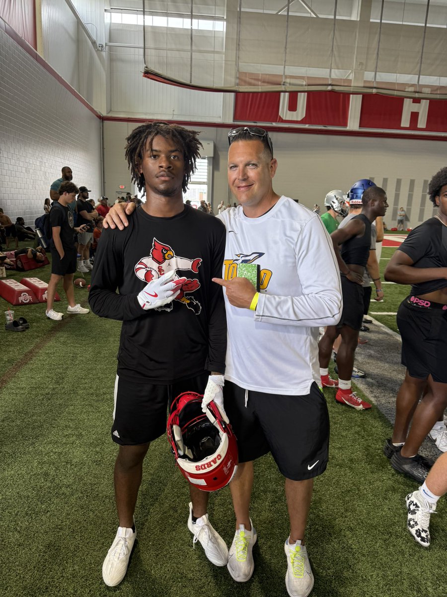 Jermaine (Ju Ju) Harmon jr (@jujuharmonjr) on Twitter photo After a great camp and conversation with Coach <a href="/vkehres/">Vince Kehres</a> I’m bless to receive my 5th D1 Offer from <a href="/ToledoFB/">Toledo Football</a> !!
<a href="/AllenTrieu/">Allen Trieu</a> <a href="/LippertScouting/">Ryan Lippert</a> <a href="/RowlandRIVALS/">Justin Rowland</a> <a href="/RivalsFriedman/">Adam Friedman</a> <a href="/SWiltfong_/">Steve Wiltfong</a> <a href="/cards_football/">Coach McKee</a> <a href="/ScottCoSports/">ScottCountySports</a> <a href="/JermaineDHarmon/">Coach Harmon</a> <a href="/CoachBowlin1/">Mike Bowlin</a> <a href="/_claymckee7/">Coach Clay</a> <a href="/vaughtsviews/">Vaughts' Views</a> After a great camp and conversation with Coach <a href="/vkehres/">Vince Kehres</a> I’m bless to receive my 5th D1 Offer from <a href="/ToledoFB/">Toledo Football</a> !!
<a href="/AllenTrieu/">Allen Trieu</a> <a href="/LippertScouting/">Ryan Lippert</a> <a href="/RowlandRIVALS/">Justin Rowland</a> <a href="/RivalsFriedman/">Adam Friedman</a> <a href="/SWiltfong_/">Steve Wiltfong</a> <a href="/cards_football/">Coach McKee</a> <a href="/ScottCoSports/">ScottCountySports</a> <a href="/JermaineDHarmon/">Coach Harmon</a> <a href="/CoachBowlin1/">Mike Bowlin</a> <a href="/_claymckee7/">Coach Clay</a> <a href="/vaughtsviews/">Vaughts' Views</a>