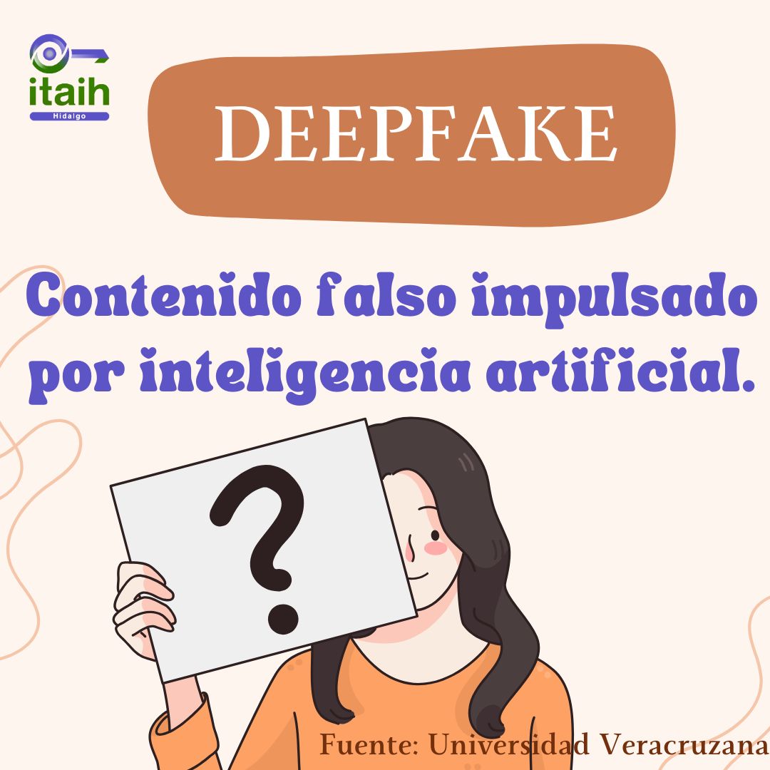 #Deepfakes Video, imagen o audio generado para imitar la apariencia y sonido de una persona. Son generados de modo artificial, y son tan convincentes, tan realistas, que muchas veces,
el ojo humano no percibe que está frente a una imagen ficticia. #ITAIH
seguridad.ipn.mx/comu.../Infogr…