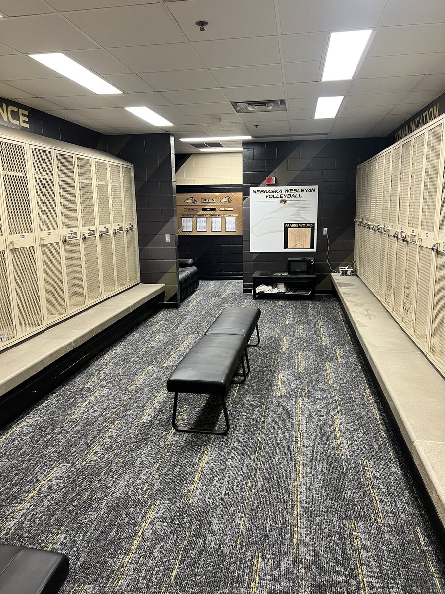 Just a few locker room improvements! ✨🧰🖇️ #remodel #pwolfnation