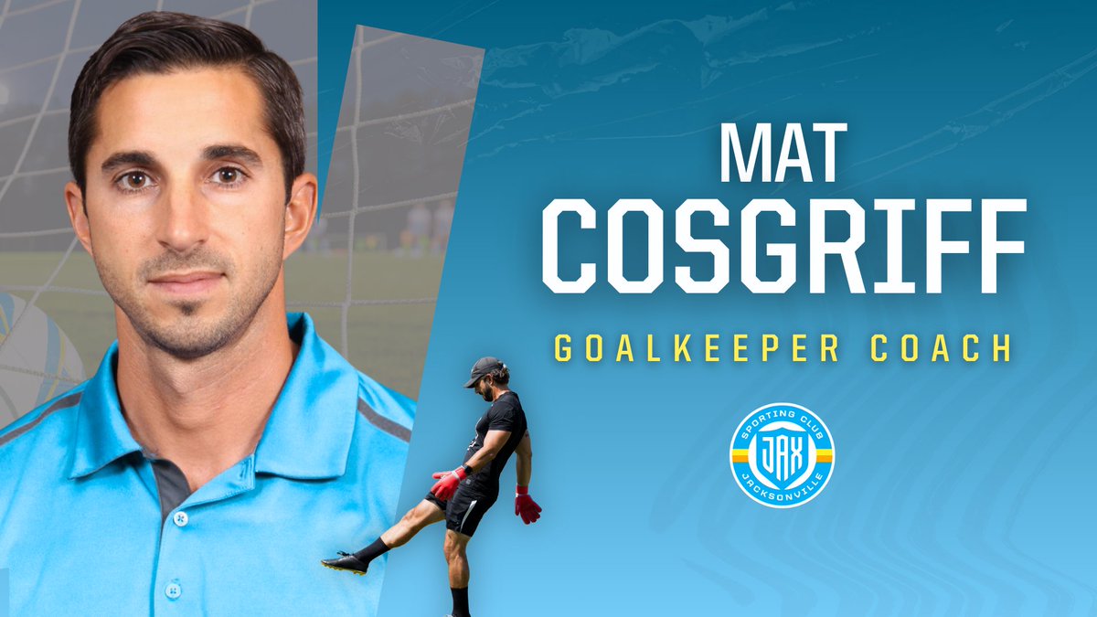 Join us in welcoming the newest member of our technical staff — Goalkeeper Coach Mat Cosgriff! 

With years of experience under his belt, he's ready to bring elite development to our last line of defense. Let's get to work 💪🧤

📰 sportingjax.com/news/2025/06/1…

#JoinTheMovement