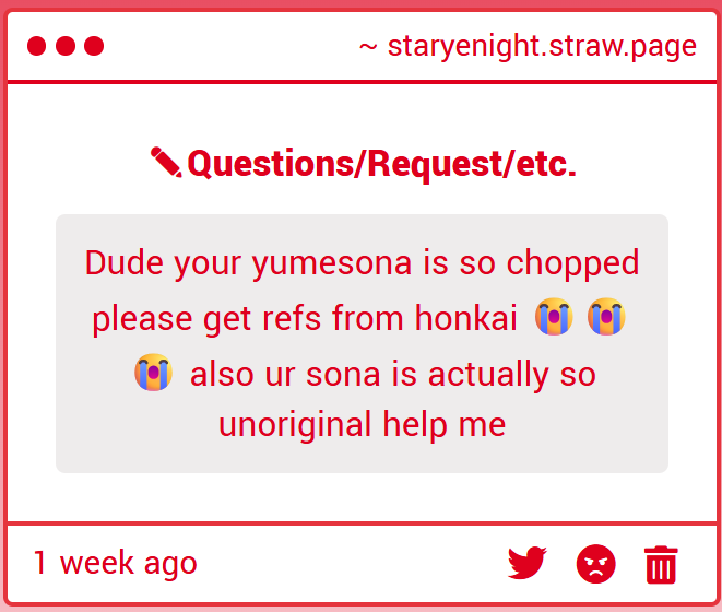 staryenova's tweet photo. first time getting hate comments kinda nervous /ref https://t.co/hvKE0CbSLm
