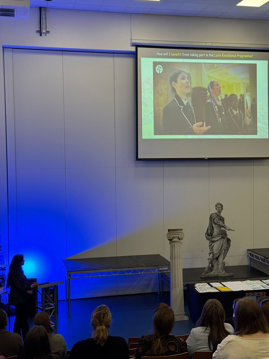LEPMHS's tweet image. Salvete, omnes! Miss. Reeve had the pleasure of launching the Latin Excellence Programme to our new cohort of students and their parents tonight. We can’t wait for September! @centreforlatin @educationgovuk @futureacademies @MaghullHighsch #LatinExcellenceProgramme