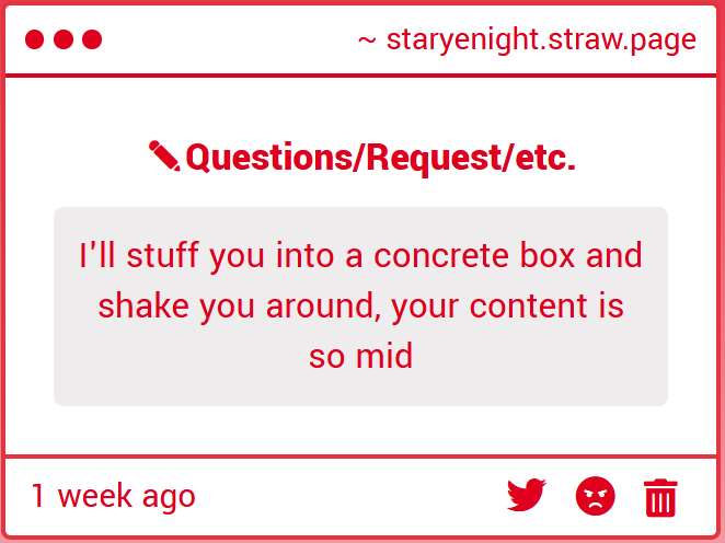 staryenova's tweet photo. first time getting hate comments kinda nervous /ref https://t.co/hvKE0CbSLm