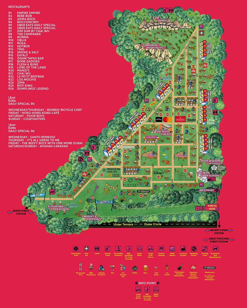 🗺️ TASTE OF LONDON 2025 MAP 🗺️ 
The Taste 2025 festival map has landed and the strategic snacking starts now 🙌 Time to circle your must-eats, locate your fave bars and prepare to feast 😍

Head to our website to access the interactive map 🔗 london.tastefestivals.com/festival-map/