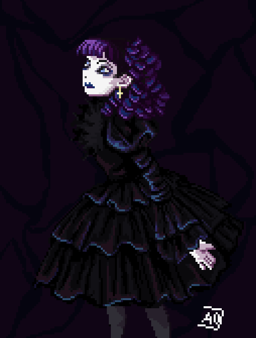 DebussyAmanda's tweet image. Mana sama  🖤

#pixelart 
#visualkey