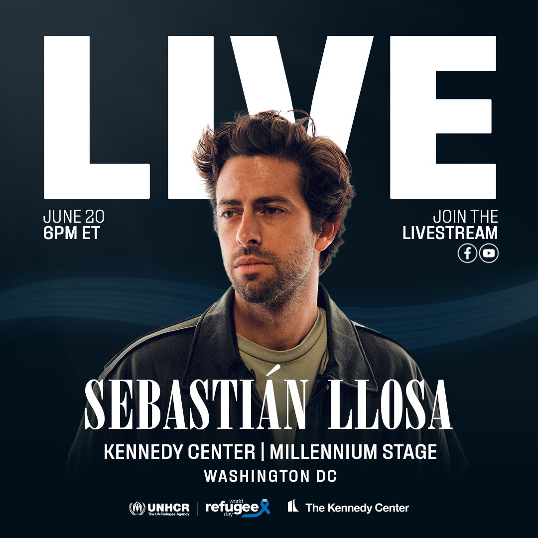 MattReynoldsDC's tweet image. This #WorldRefugeeDay, we're honored to present Sebastián Llosa, UNHCR and refugee supporter, live in concert.
On the Kennedy Center's #MillenniumStage. Reserve your free tickets here:
kennedy-center.org/whats-on/mille…