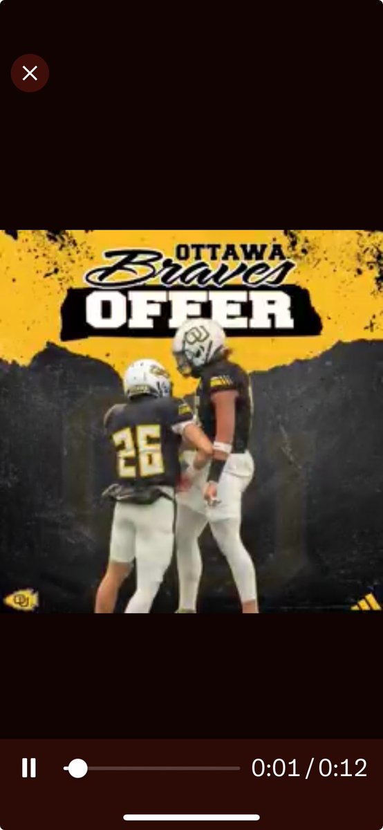 Brady Mathews (@bradymathews15) on Twitter photo This one hits differently… Blessed to receive an offer from my grandparents alma mater, Ottawa University, and where my grandfather played football! Thank you <a href="/CoachSCDub/">Spencer Wheeler</a> and <a href="/CoachNickDavis/">Nick Davis</a> for the opportunity
<a href="/OttawaBravesFB/">Ottawa Braves Football</a> <a href="/CoachFronk/">Coach Fronk</a> <a href="/Coach_Restino/">Christopher Restino</a> <a href="/CoachMozerka/">Felton Grove HS Football Head Coach</a> This one hits differently… Blessed to receive an offer from my grandparents alma mater, Ottawa University, and where my grandfather played football! Thank you <a href="/CoachSCDub/">Spencer Wheeler</a> and <a href="/CoachNickDavis/">Nick Davis</a> for the opportunity
<a href="/OttawaBravesFB/">Ottawa Braves Football</a> <a href="/CoachFronk/">Coach Fronk</a> <a href="/Coach_Restino/">Christopher Restino</a> <a href="/CoachMozerka/">Felton Grove HS Football Head Coach</a>