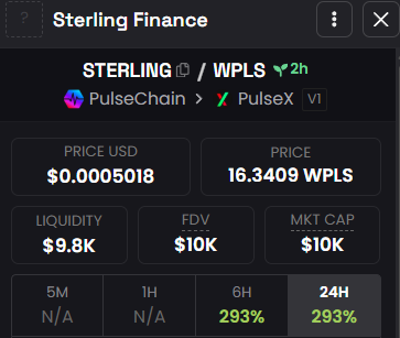 🚨 Scam alert on PulseChain  🚨

Don't buy the "Sterling Finance" ( $STERLING ) token launched 2 hours ago on $PLSX, it's a scam. 👀 

The owner can mint new coins and black list any address.

Stay safe  💪

CA: 0x9A06a56BF96d481a651c5667aa809c0332968976