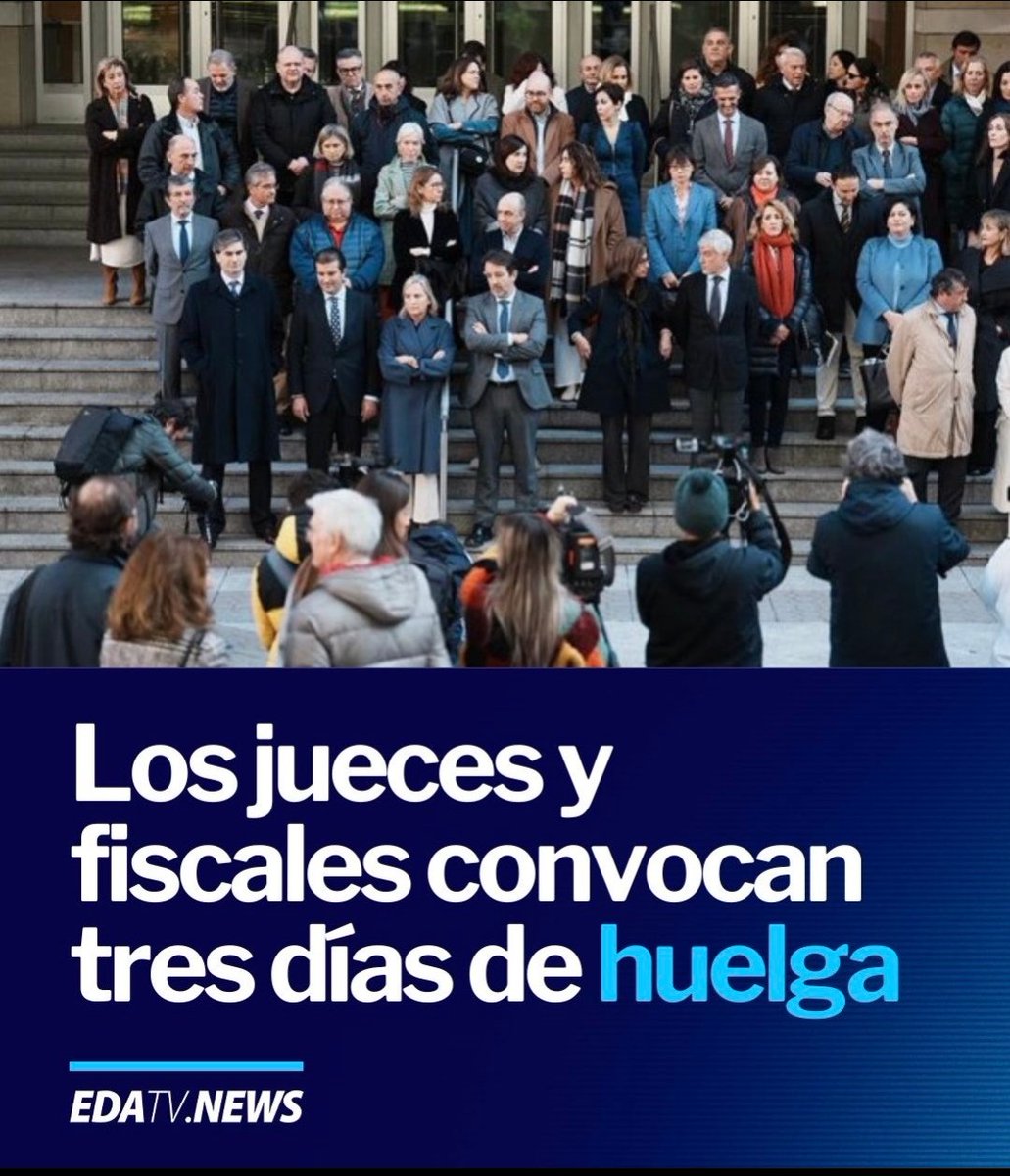 Porque la Ley Bolaños atenta contra la independencia judicial, jueces y fiscales convocan tres días de huelga. Yo la apoyo y tú ¿? Si es así, que RULE.
#LqLeyBolañosEsUnTruño