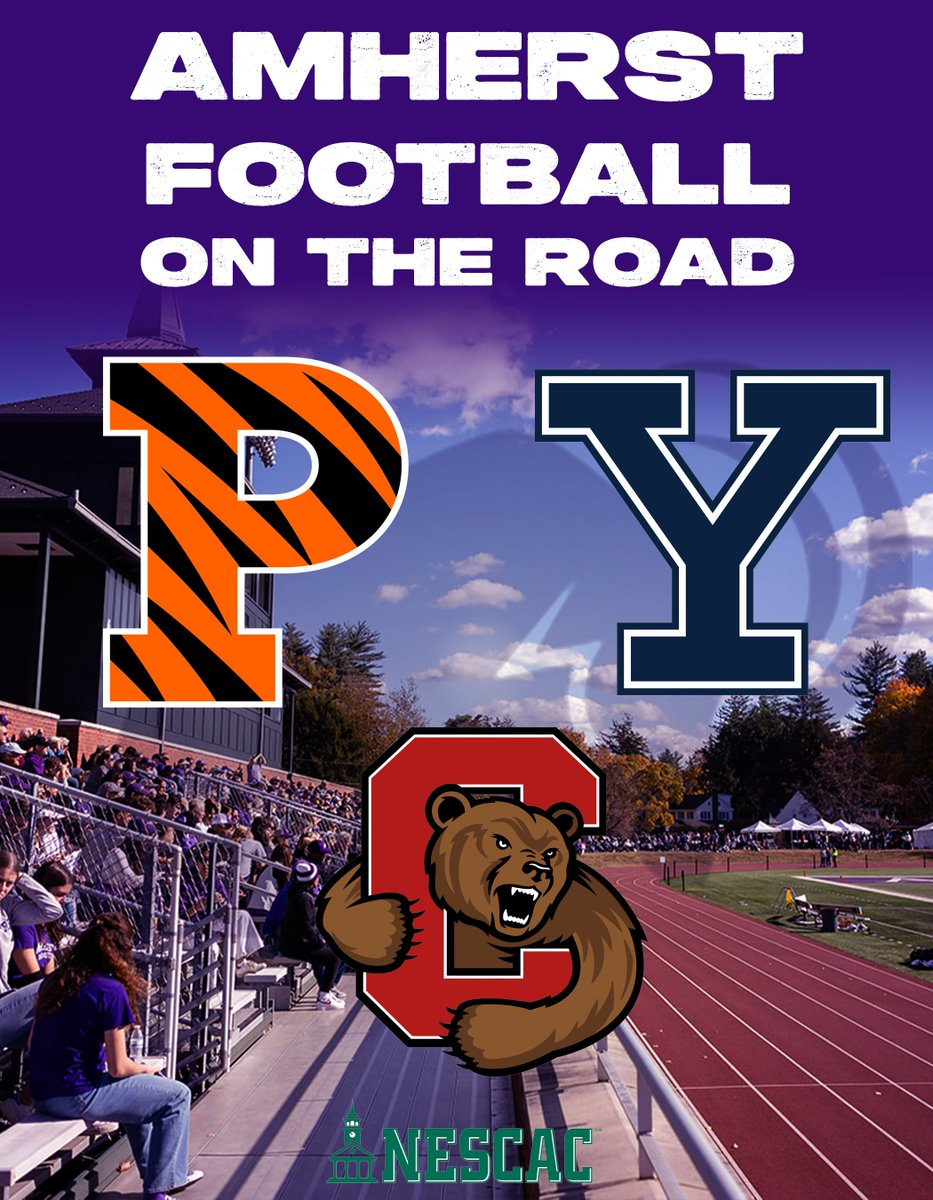 Amherst College Football (@amherstcollfb) on Twitter photo ‼️‼️ ON THE ROAD ‼️‼️
Our staff will be in attendance at these camps today looking for elite Student-Athletes.
PRINCETON
RC RB/TE: <a href="/coachgeenty/">Turner Geenty</a>
YALE
OL: <a href="/CoachMBallard/">Matt Ballard</a>
DC-LB: <a href="/Coach_Bussard/">Luke Bussard</a>
CORNELL
DB: <a href="/CoachYoung5/">Antonio Young</a> ‼️‼️ ON THE ROAD ‼️‼️
Our staff will be in attendance at these camps today looking for elite Student-Athletes.
PRINCETON
RC RB/TE: <a href="/coachgeenty/">Turner Geenty</a>
YALE
OL: <a href="/CoachMBallard/">Matt Ballard</a>
DC-LB: <a href="/Coach_Bussard/">Luke Bussard</a>
CORNELL
DB: <a href="/CoachYoung5/">Antonio Young</a>