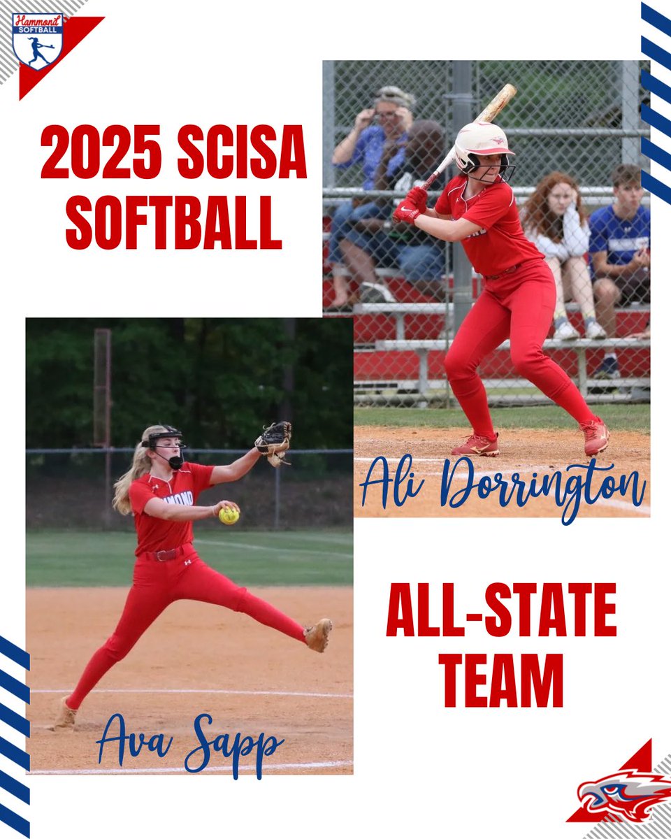 Hammond Softball is so proud of these two and all they’ve accomplished—on and off the field! 💪🥎