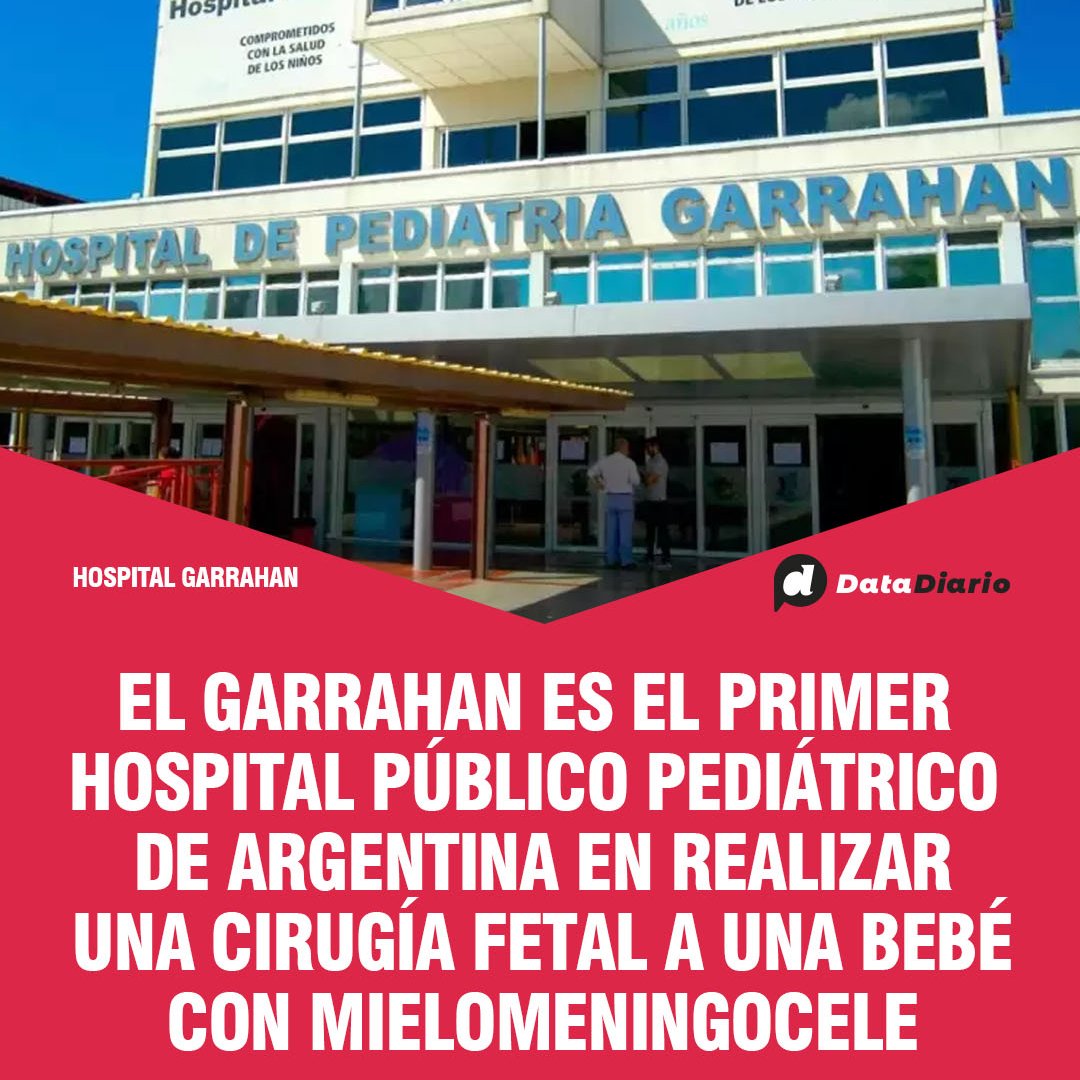 👏 MIENTRAS EL GOBIERNO DE #MILEI LO VACÍA, EL #GARRAHAN HACE HISTORIA: NACIÓ LA PRIMERA BEBÉ OPERADA DENTRO DEL ÚTERO

🏥 El Hospital Garrahan se transformó en el primero en realizar este tipo de intervención en Argentina. La bebé fue diagnosticada con mielomeningocele.