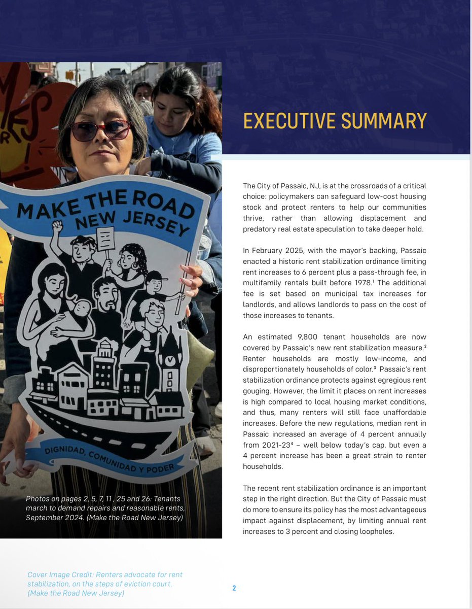 Make the Road New Jersey 🦋 (@maketheroadnj) on Twitter photo NEW REPORT with <a href="/popdemocaction/">Popular Democracy in Action</a>: “Fair Rents, Stable Communities: How Strong Rent Stabilization Can Help Passaic Thrive."
👀FINDINGS:
📈 Evictions rose 154% btwn 2021 & 2024
💵Stabilizing Passaic, NJ rent to 3% would put $4M back in renters’ pockets
bit.ly/3ZDBR7c NEW REPORT with <a href="/popdemocaction/">Popular Democracy in Action</a>: “Fair Rents, Stable Communities: How Strong Rent Stabilization Can Help Passaic Thrive."
👀FINDINGS:
📈 Evictions rose 154% btwn 2021 & 2024
💵Stabilizing Passaic, NJ rent to 3% would put $4M back in renters’ pockets
bit.ly/3ZDBR7c