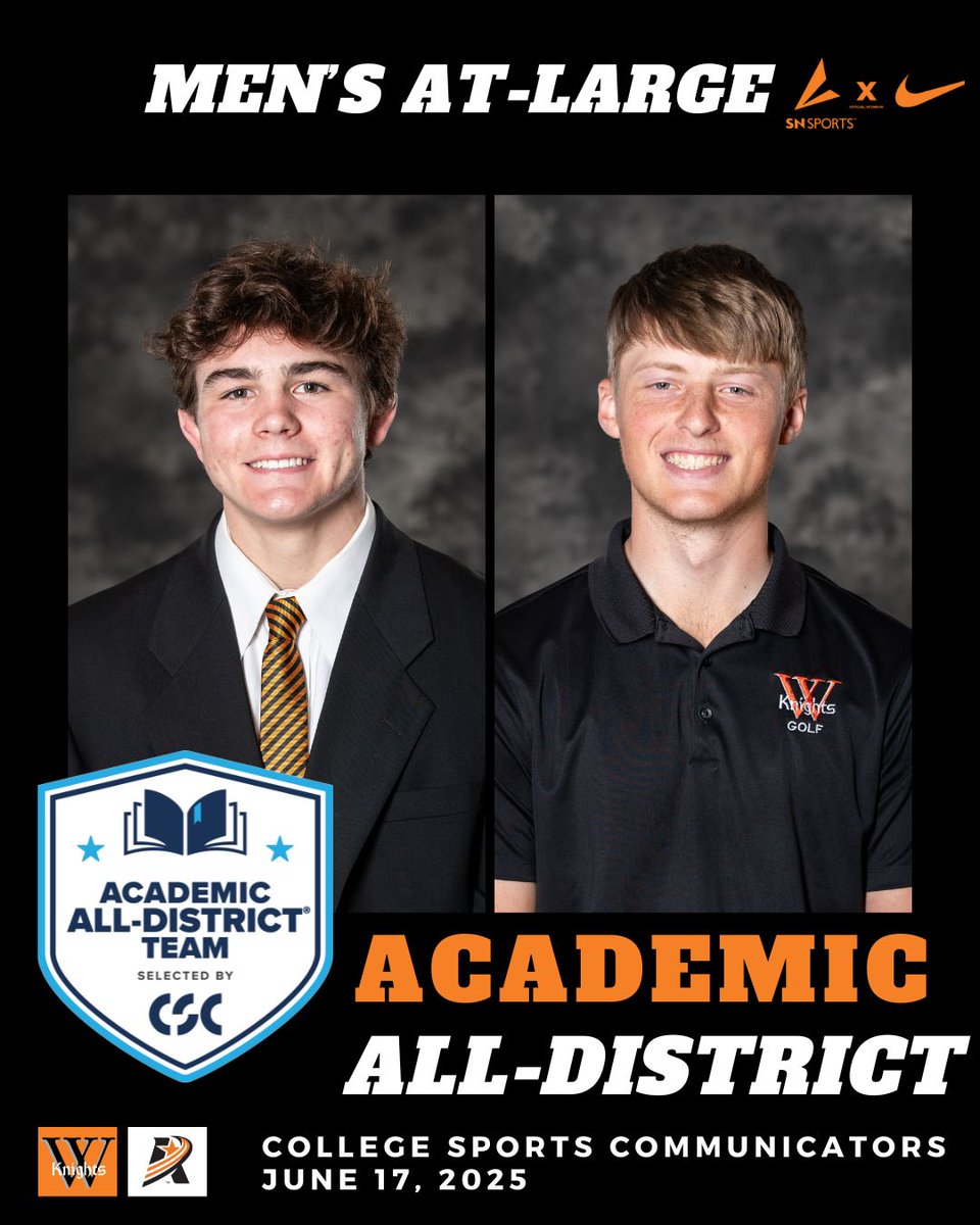 Two named CSC Academic All-District! 📚 🔥

Congratulations to Blain Christie and Sam Jermier on earning these honors!

📰 bit.ly/4edxRAq