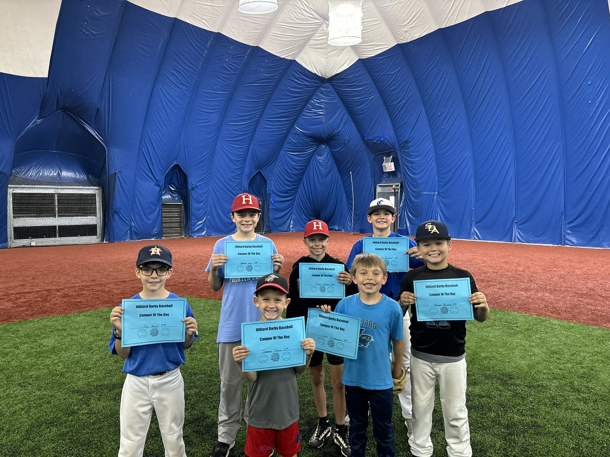 Congrats to Campers Of The Day
Web gems and lasers all day for this group