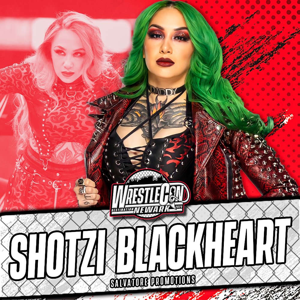 Shotzi will be joining us in Newark!  She will be appearing on Saturday only! No preorders, but her pricing at the table will be 40/40/70 + $10 upcharge on figures and funko pops. <a href="/ShotziTCB/">Shotzi</a>