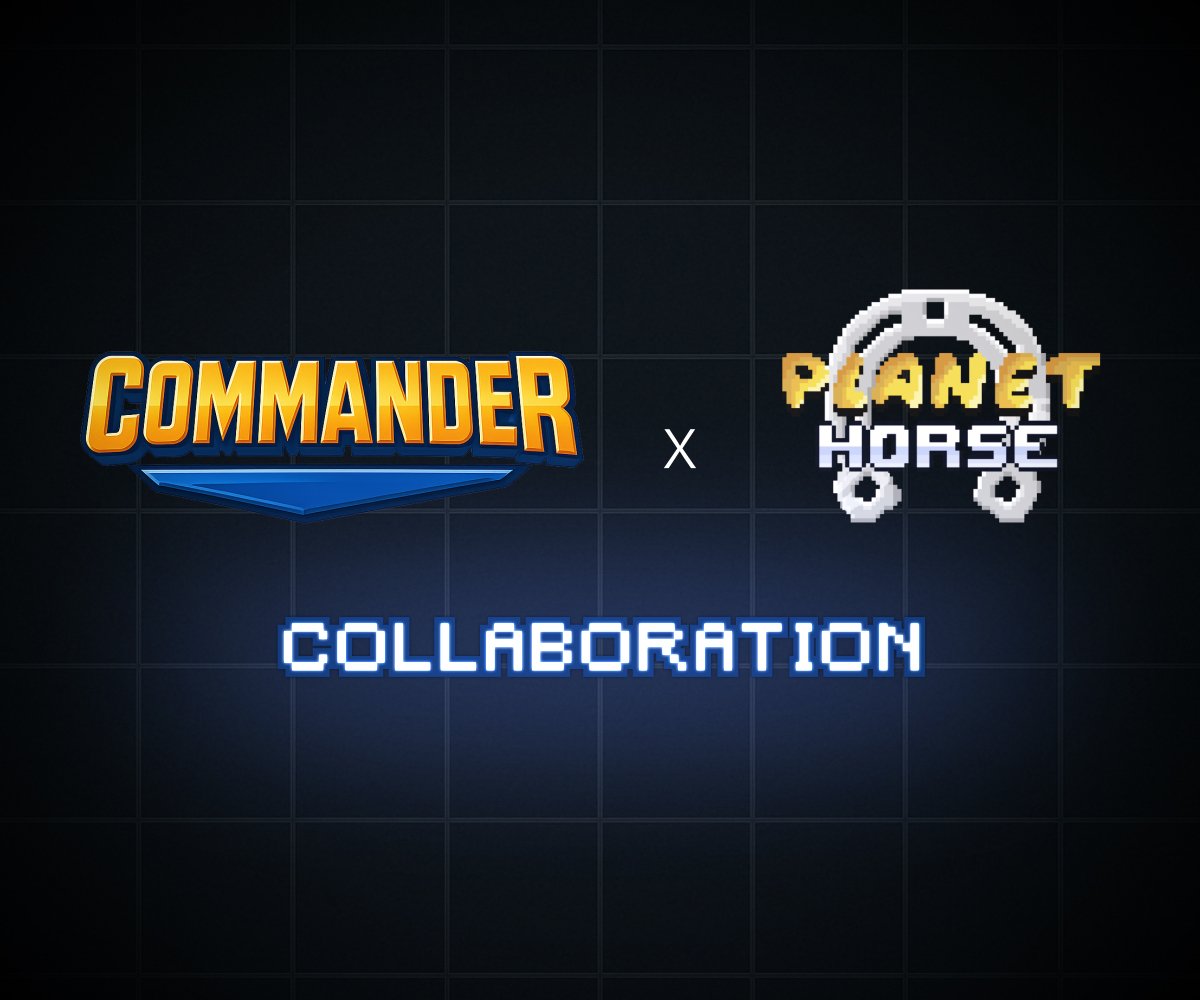 🪖Commander x Planethorse🐴
<a href="/cmdr_onchain/">Commander</a> And <a href="/PlanetHorseGame/">Planet Horse</a> been cooking 👨🏼‍🍳
Top 60 Commander will get WL
For PH upcoming Mint🎖️
Rank 1-20 - GTD ✅
Rank 21-60 - FCFS ✅ 

Climb up the leaderboard 
Multiple Accounts Allowed🪖🎖️

#ronin #NFTCommunity #Collaboration #PlanetHorse