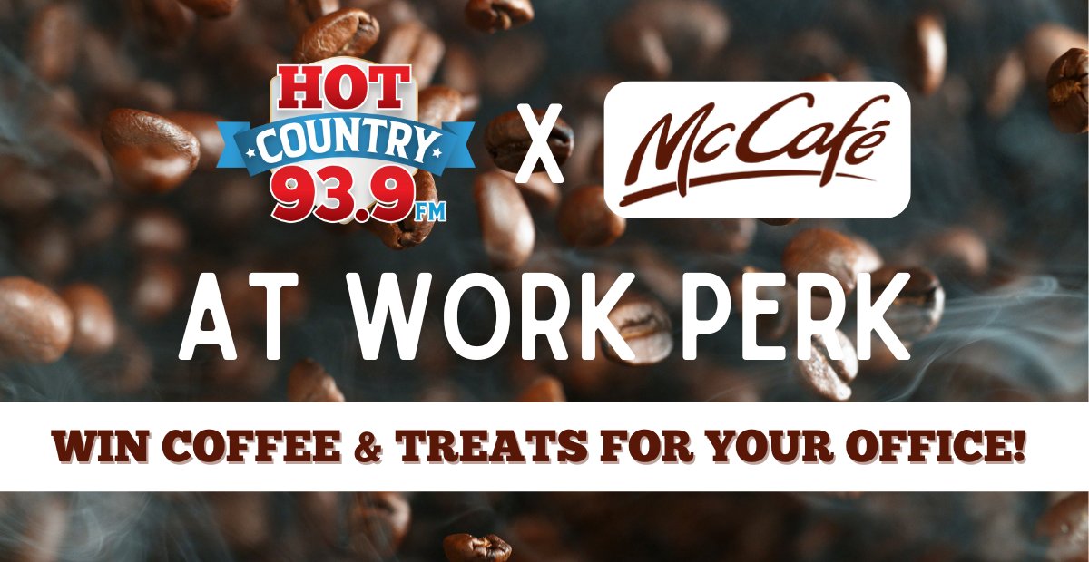 Hot Country 93.9 (@hotcountry939) on Twitter photo Do you and your work friends need a coffee break from <a href="/McDonaldsCanada/">McDonald's ๐จ๐ฆ</a>? ๐คโ
๐: Visit hotcountry939.com and enter for your chance to win an #AtWorkPerk. Do you and your work friends need a coffee break from <a href="/McDonaldsCanada/">McDonald's ๐จ๐ฆ</a>? ๐คโ
๐: Visit hotcountry939.com and enter for your chance to win an #AtWorkPerk.