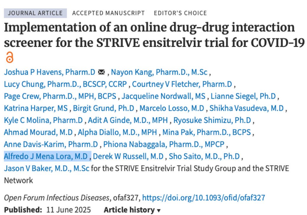 Investigational agents often have high drug interaction potential. In this publication, <a href="/amenalor/">Alfredo J Mena Lora MD FIDSA</a> joins colleagues from the STRIVE network to describe an online drug interaction screener for COVID-19 trials, a practical model for integrating safety tools into clinical research.