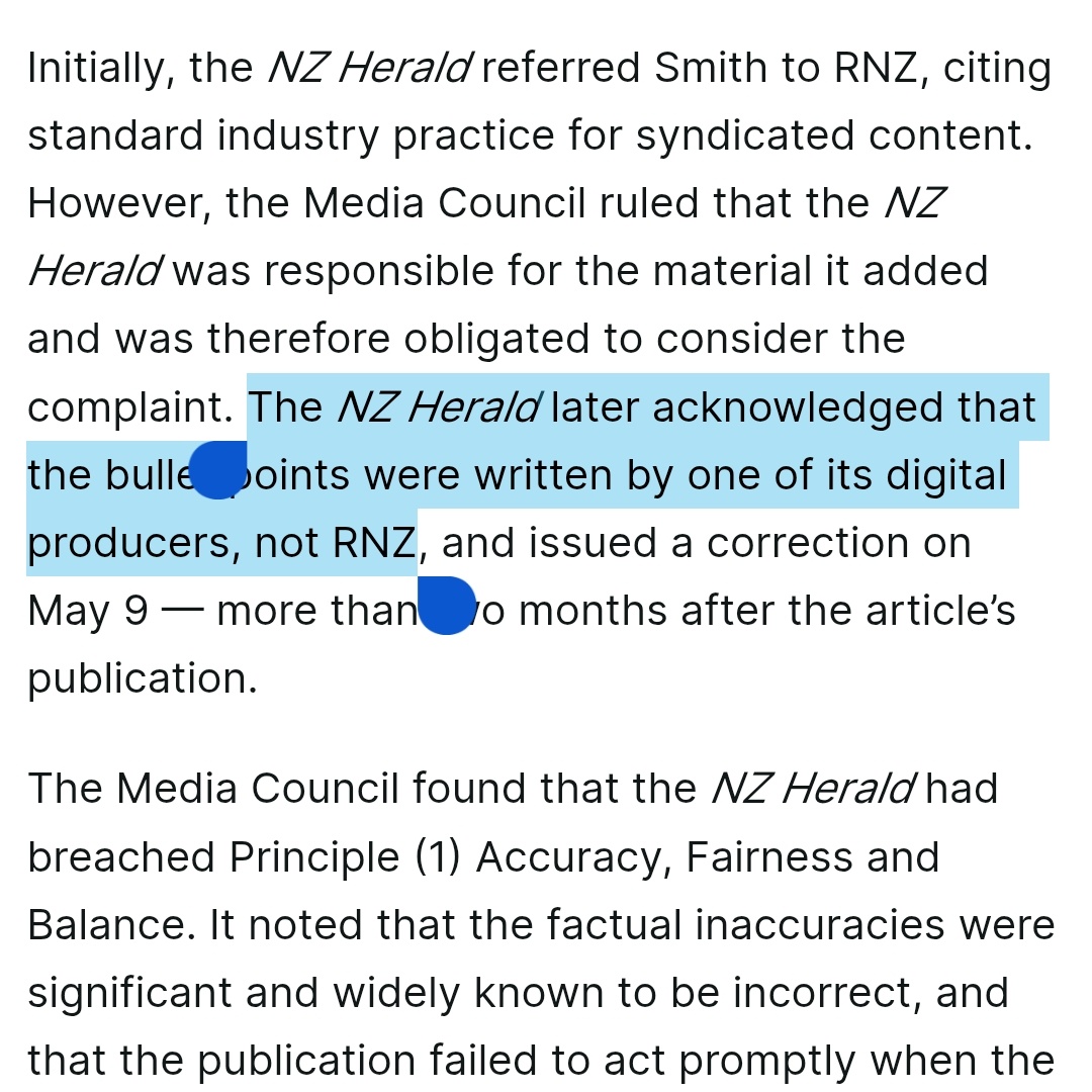 So, the Herald got AI to summarise an RNZ article, and it did it so badly a media complaint was upheld? 
nzherald.co.nz/nz/nz-media-co…