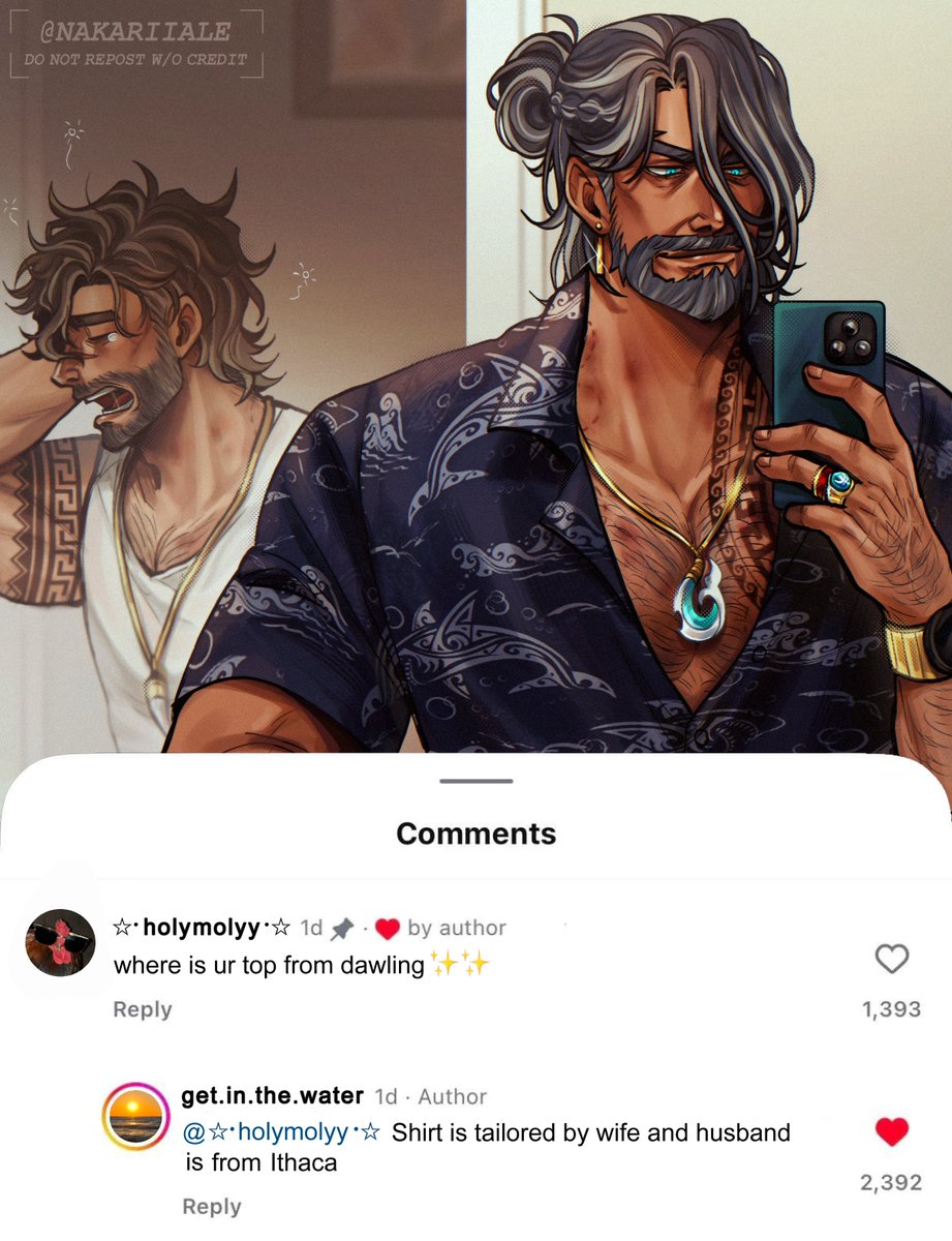 NakariiaLe's tweet image. just to clarify, Amphitrite isnt in a poly with them lol
their relationship is an open one

co-AU creator: @Canytuong 
#reincarnatedAU #epicthemusical #odyseidon #poseidon #odysseus