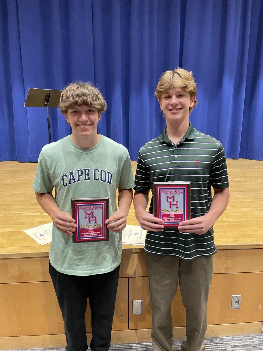 Maple Hill Baseball (@maphillbaseball) on Twitter photo <a href="/Maphillbaseball/">Maple Hill Baseball</a> <a href="/MH_Athletics/">Maple Hill Wildcats</a> Congratulations to our MVP Bruce Brandow and our Most Improved Player Mikey Wildermuth. Both guys were an important part of our success. Well done boys, well earned and well deserved recognition. <a href="/Maphillbaseball/">Maple Hill Baseball</a> <a href="/MH_Athletics/">Maple Hill Wildcats</a> Congratulations to our MVP Bruce Brandow and our Most Improved Player Mikey Wildermuth. Both guys were an important part of our success. Well done boys, well earned and well deserved recognition.