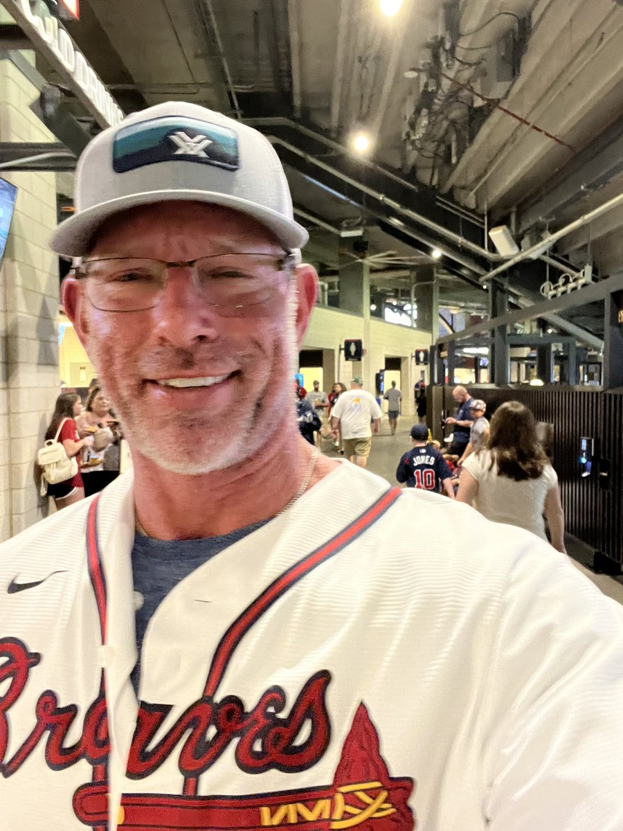 Walking around with my jersey on! Haha! #Braves