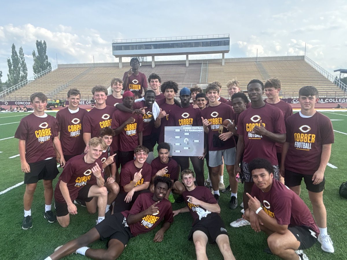 MoorheadSpudFootball (@mhdspudfootball) on Twitter photo Thanks to <a href="/CoachTerryHoran/">Terry Horan</a> and <a href="/Cobber_Football/">Cobber Football</a> for hosting a GREAT Tourney!
#Champs
#Winas1 Thanks to <a href="/CoachTerryHoran/">Terry Horan</a> and <a href="/Cobber_Football/">Cobber Football</a> for hosting a GREAT Tourney!
#Champs
#Winas1