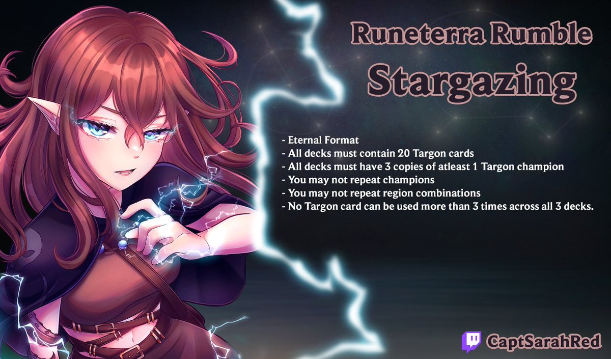 The next Rumble is this Sunday! Roly will be out for this one, so we'll have Veil as a guest host in her place