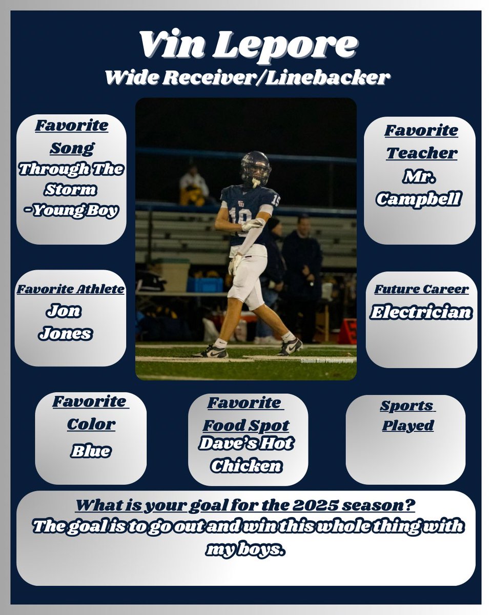 Smithtown West Football (@westsidebullsfb) on Twitter photo One of the best two way football players on the island, <a href="/VinLepore19/">Vincent Leporee</a> is preparing for a big senior year! #RaiseTheBar #Bullieve One of the best two way football players on the island, <a href="/VinLepore19/">Vincent Leporee</a> is preparing for a big senior year! #RaiseTheBar #Bullieve