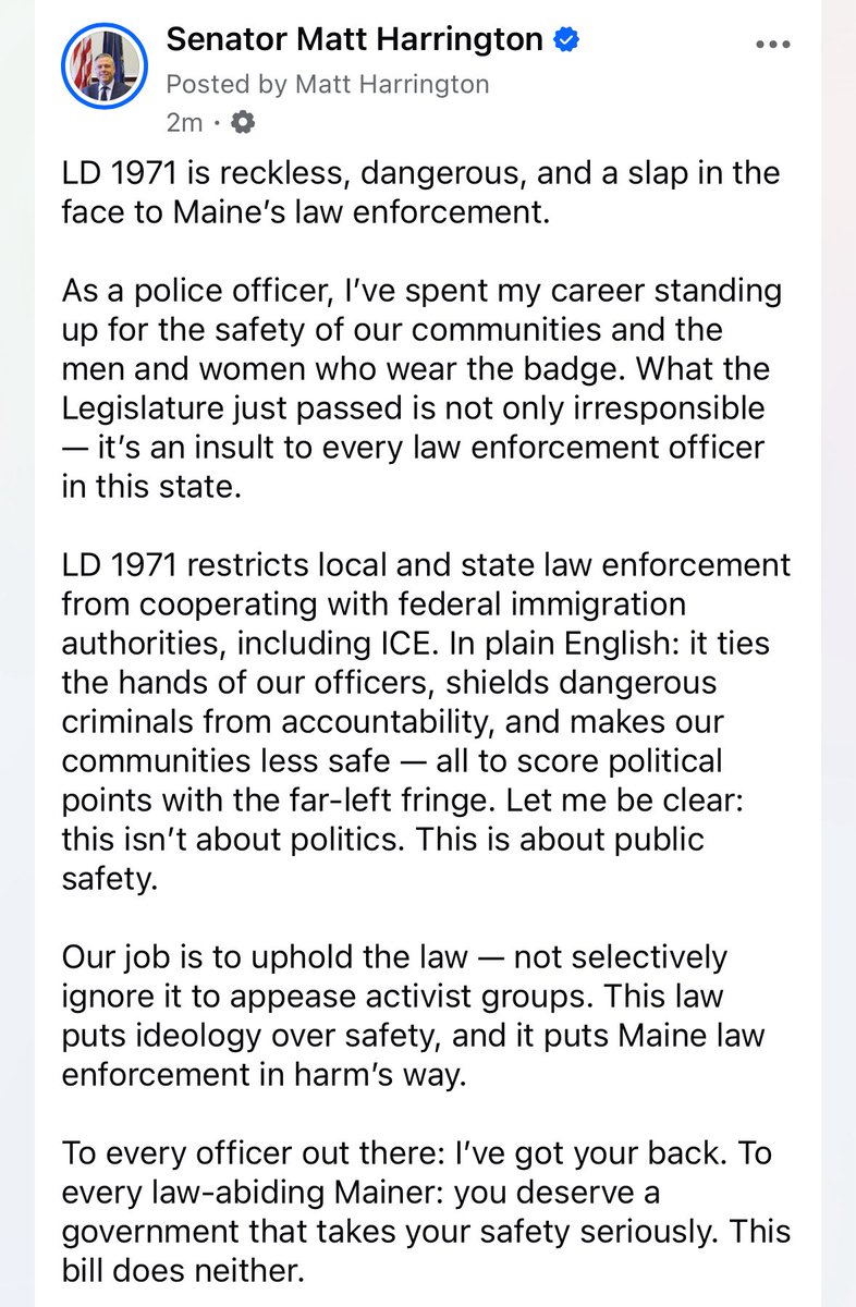 Senator Matt Harrington🦞 (@mattaharrington) on Twitter photo 