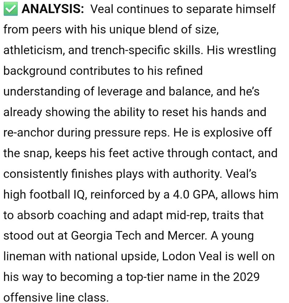 Lodon Veal (@lodonveal) on Twitter photo thank you <a href="/sixstarfootball/">Six Star Football | PLUS+</a> for the write-up!
<a href="/CoachQIsom/">Coach Quinnon Isom🏈</a> <a href="/joshabrams8/">Joshua Abrams</a> <a href="/train0187/">TRAINBUILT PERFORMANCE</a> <a href="/HighSchoolBlitz/">High School Blitz</a> <a href="/GeepWade/">Geep Wade</a> <a href="/CoachTeasley/">Lonnie Teasley</a> <a href="/rogerpedroni16/">Roger Pedroni</a> <a href="/CoachDWarehime/">Derek Warehime</a> <a href="/OLCoachMattox/">Matt Mattox</a> <a href="/CoachClemUNC/">Randy Clements</a> <a href="/CoachMattLuke/">Matt Luke</a> <a href="/Coach2J/">Coach Garett Tujague</a> <a href="/CoachAlbin/">Tim Albin</a> <a href="/arudolph53/">Allen Rudolph</a> <a href="/SSearels/">Stacy Searels</a> <a href="/Gelarbee/">Glen Elarbee</a> <a href="/OLINEPRIDE/">Kurt Anderson</a> <a href="/coachbraddavis/">Brad Davis</a> thank you <a href="/sixstarfootball/">Six Star Football | PLUS+</a> for the write-up!
<a href="/CoachQIsom/">Coach Quinnon Isom🏈</a> <a href="/joshabrams8/">Joshua Abrams</a> <a href="/train0187/">TRAINBUILT PERFORMANCE</a> <a href="/HighSchoolBlitz/">High School Blitz</a> <a href="/GeepWade/">Geep Wade</a> <a href="/CoachTeasley/">Lonnie Teasley</a> <a href="/rogerpedroni16/">Roger Pedroni</a> <a href="/CoachDWarehime/">Derek Warehime</a> <a href="/OLCoachMattox/">Matt Mattox</a> <a href="/CoachClemUNC/">Randy Clements</a> <a href="/CoachMattLuke/">Matt Luke</a> <a href="/Coach2J/">Coach Garett Tujague</a> <a href="/CoachAlbin/">Tim Albin</a> <a href="/arudolph53/">Allen Rudolph</a> <a href="/SSearels/">Stacy Searels</a> <a href="/Gelarbee/">Glen Elarbee</a> <a href="/OLINEPRIDE/">Kurt Anderson</a> <a href="/coachbraddavis/">Brad Davis</a>