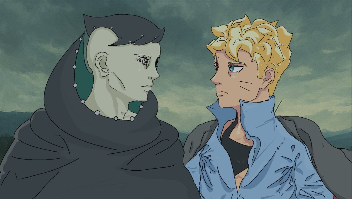 AtUmbriel's tweet image. Boruto Two Blue Vortex Chapter 23 leaked and out on manga plus on the 19th May, here is a drawing I did of Jura and Boruto today
#BorutoTwoBlueVortexCh23 #boruto #twobluevortex #2danimation
