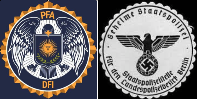 🔥Que cosa eso de poner un águila que sostiene un símbolo no?