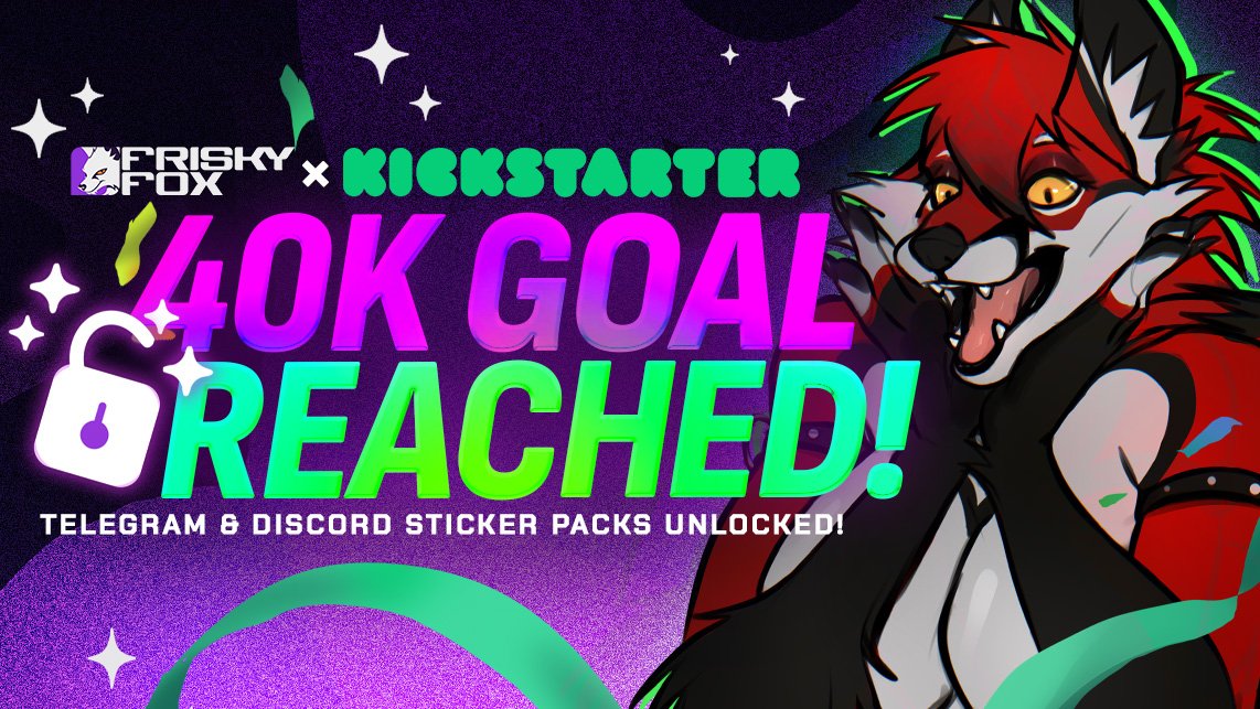 SECOND GOAL REACHED IN LESS THAN 24H! To start, we're gonna be commissioning one of our artists to do a gorgeous sticker pack to spice up your chats. Thank you! 💜 Onwards to 60K!