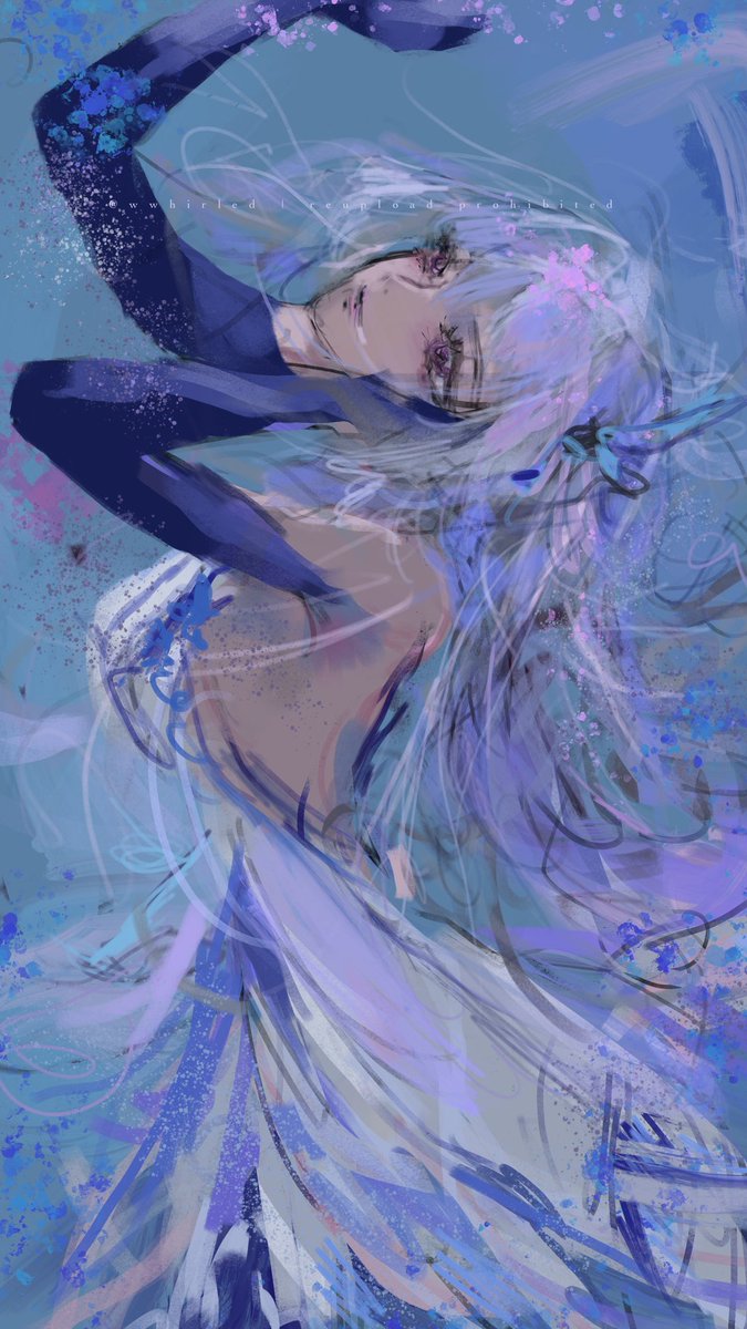 wwhirled's tweet photo. 🦋❄️ #skirk #GenshinImpact https://t.co/tjQh0sHxcz