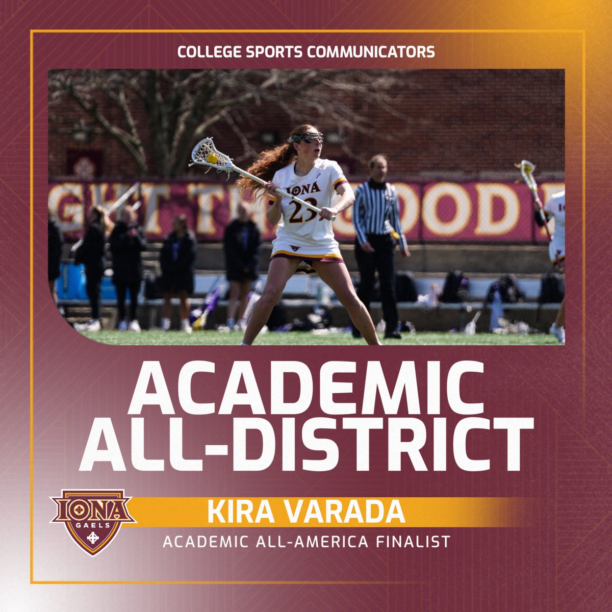 IonaGaels's tweet image. Congratulations to Ava, Kira and Carly of @IonaLacrosse on being named to the Academic All-District Team!
#GaelNation | #IWL